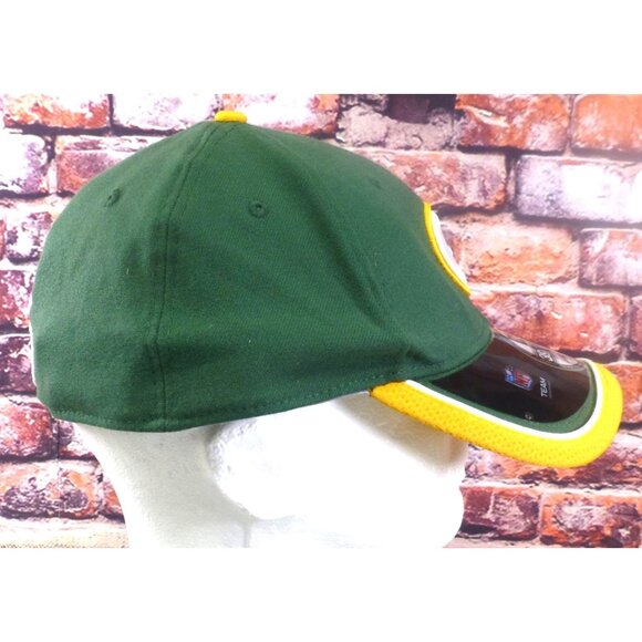Green Bay Packers New Era 39Thirty Large-X Large NFL Stretch Fit Cap Green & Yel - Picture 3 of 10